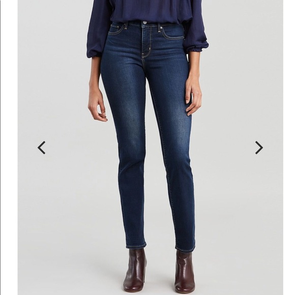 Levi's Denim - Levi's 314 Shaping Straight Jeans Dark Horse Wash